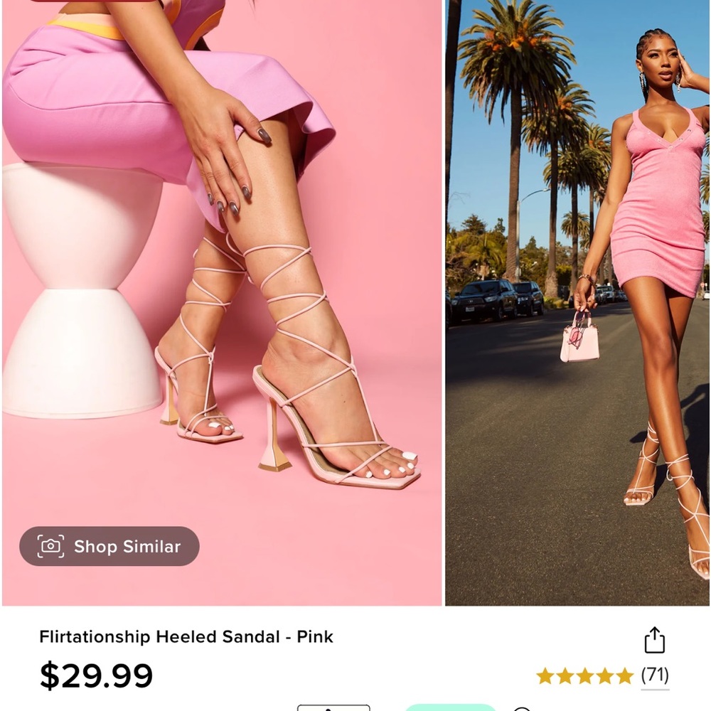 light pink heels size 10